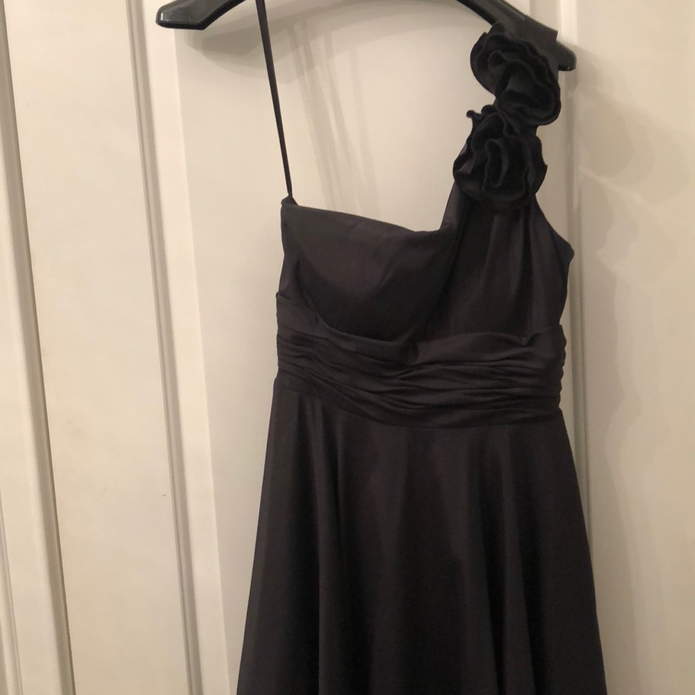 Cache black dress one shoulder- LBD